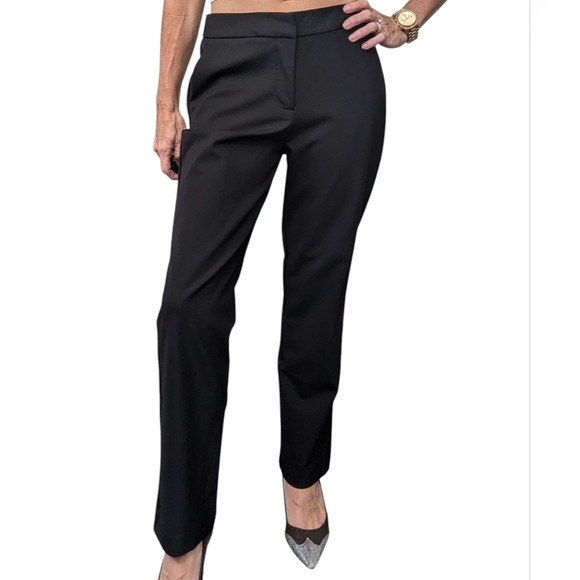 House of Harlow 1960 Women’s Black Straight Leg Slacks Trousers Size 6